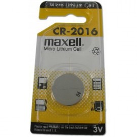 Pile Bouton MAXELL CR2016 - compatible DAITEM BATLI07 - Lithium - 3V
