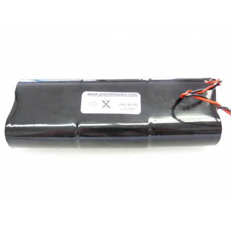 CHRONO Pile Batterie Alarme Compatible RESIDENCIA 3 / Surtec - 6LR20 Alcaline - 9V - 18Ah + Connecteur
