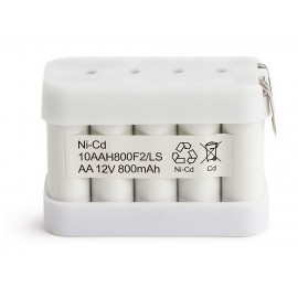 Pack Batterie BAES Flasque NiCd – 12V – 0,8Ah – AA