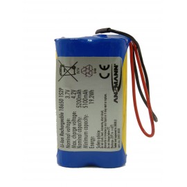 Batterie ANSMANN 1S2P - Li-Ion - 3.7V - 5200mAh