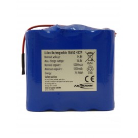 Batterie ANSMANN 4S2P - Li-Ion - Rechargeable - 14.8V - 5200mAh