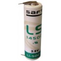 SAFT LS14500 - Pile Lithium - AA - 3PH (1+/2- ou 2+/1-) 3,6V - 2.4Ah
