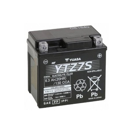 YUASA Batterie Moto- 12V / 6Ah - YTZ7S / GTZ7S