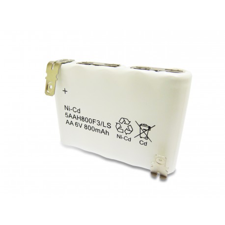 YUASA PACK Batterie Compatible NiCd 6V 800mAh - 5VTAA600 - 803982