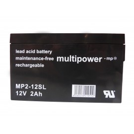 Batterie MP2-12SL MULTIPOWER - AGM - 12V - 2.0Ah