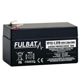 Batterie FULBAT FP12-1.2 FR - Plomb Standard - 12V - 1.2Ah - UL94.FR