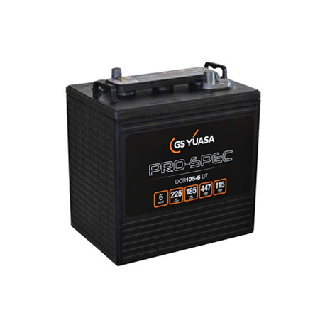 Batterie YUASA PRO-SPEC DCB105-6 - DEEP CYCLE - Compatible T105 ex CR225 - 6V - 225Ah